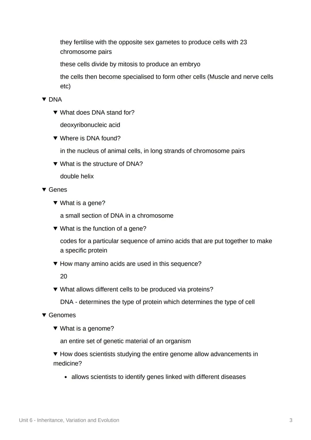 Unit 6 - Inheritance, Variation
and Evolution
4.6.1 Reproduction
▼ Sexual Reproduction
▼ What is sexual reproduction?
fusion of two male and