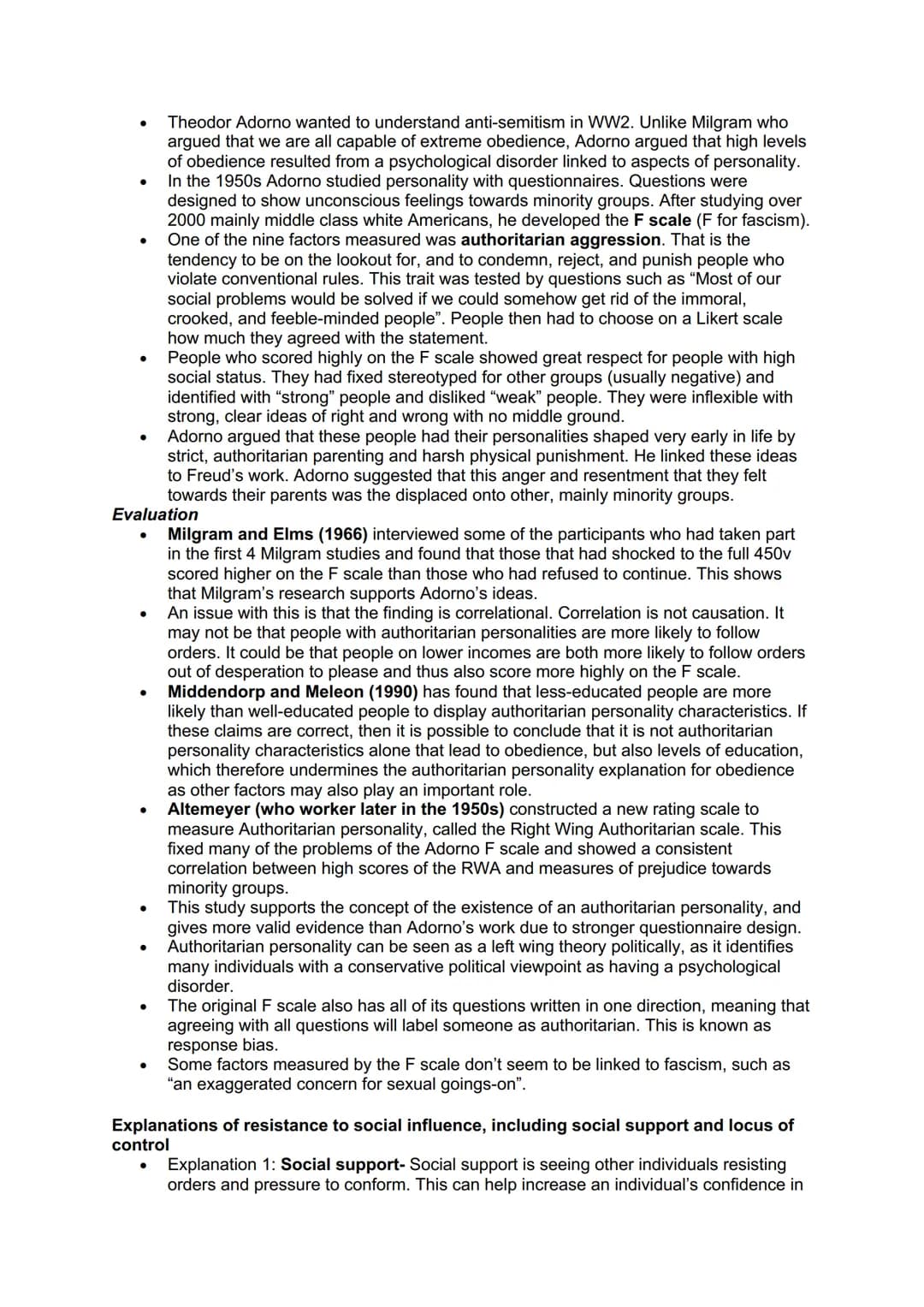 PAPER 1
Topic 1 social influence
Types of conformity: internalisation, identification and compliance
.
.
Aronson defined conformity as a cha