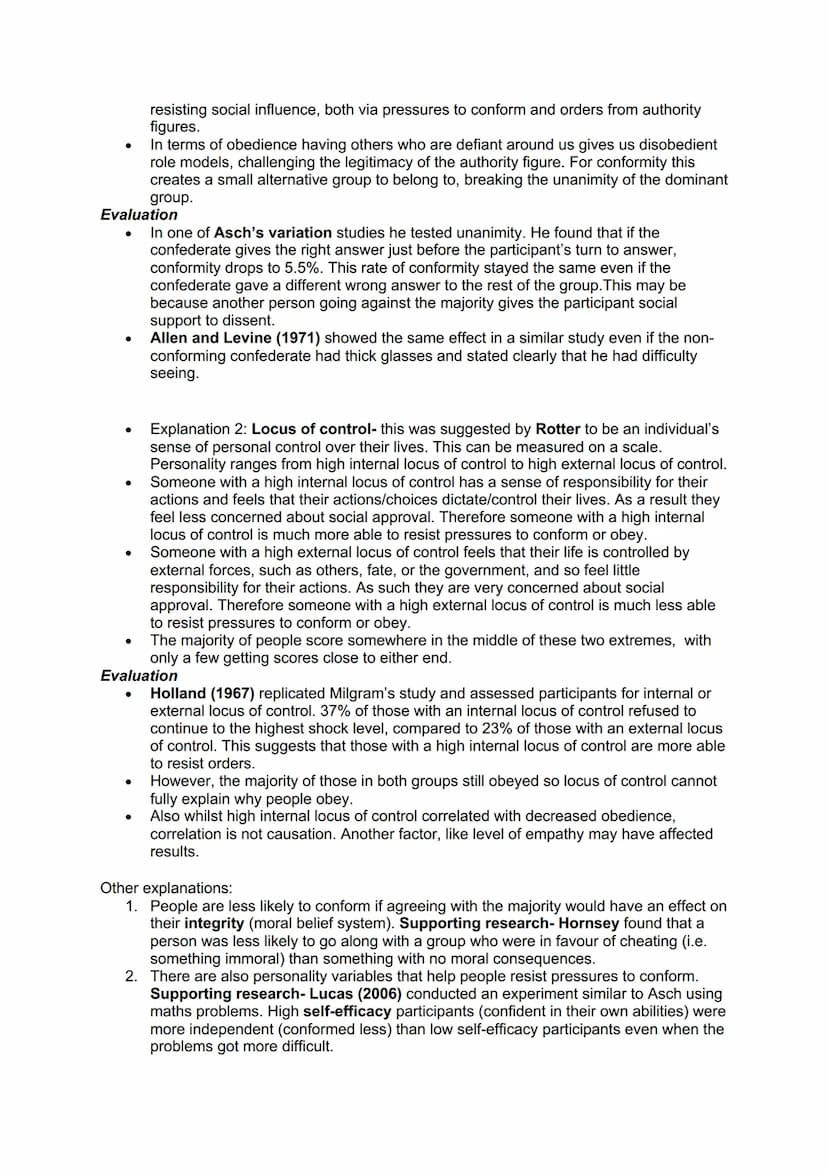 PAPER 1
Topic 1 social influence
Types of conformity: internalisation, identification and compliance
.
.
Aronson defined conformity as a cha