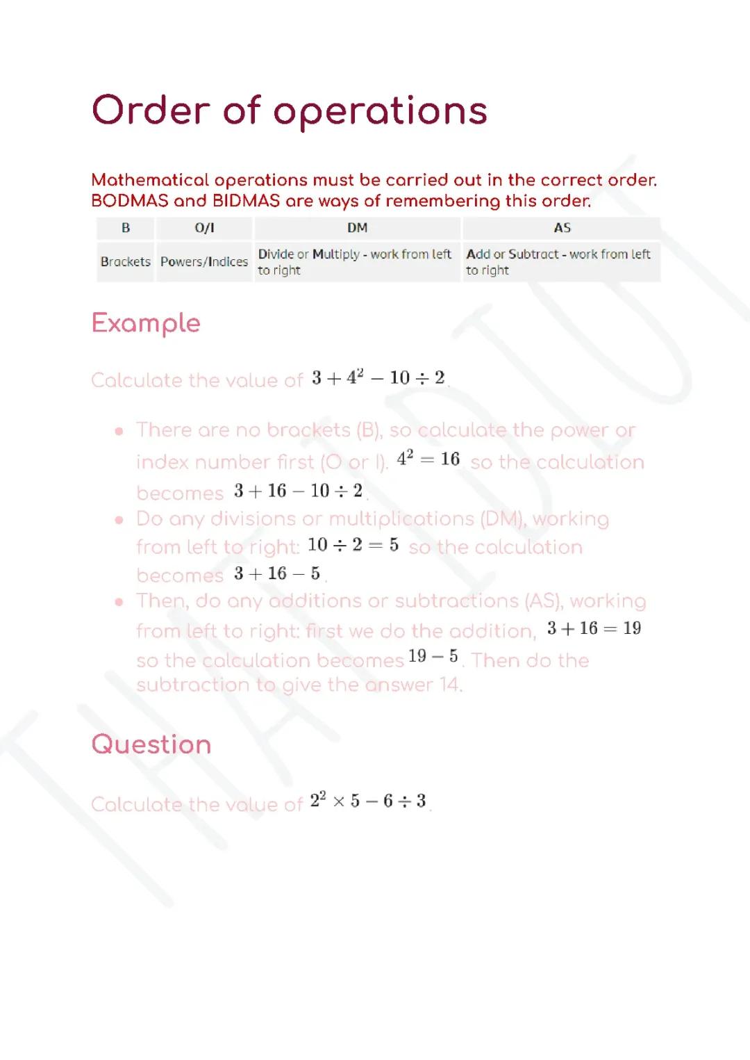 Understanding the Order of Operations in Mathematics