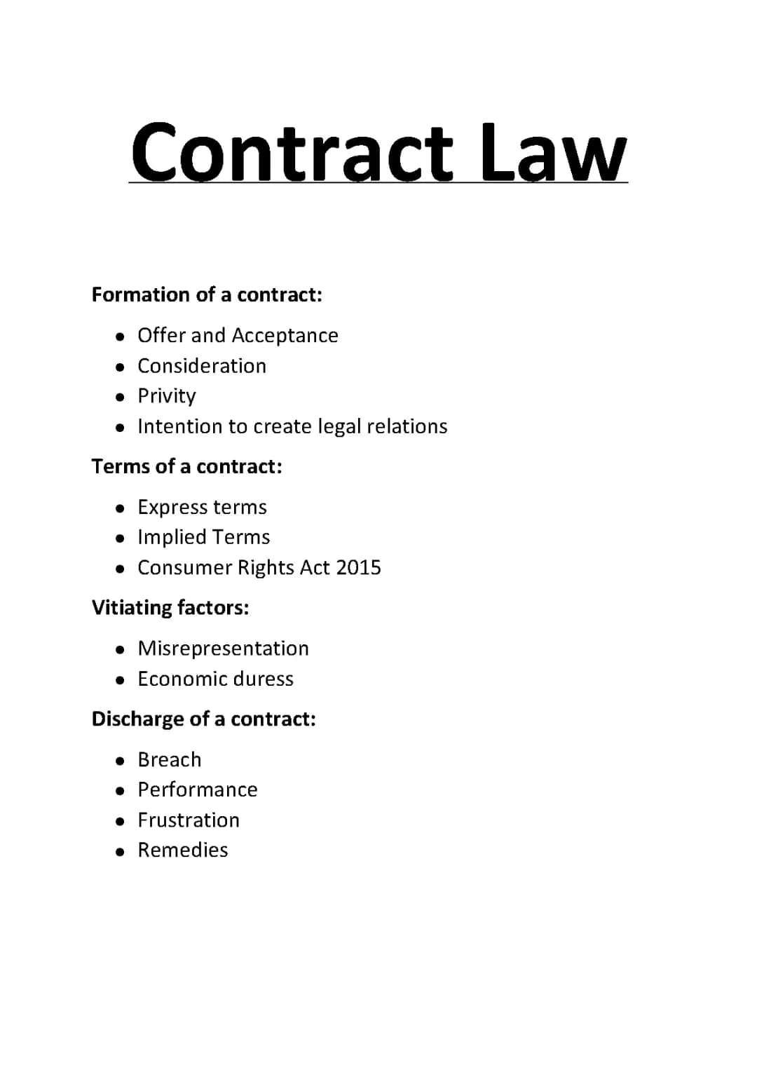 Contract Law Made Easy: Essay Examples, Questions, and PDF Guides