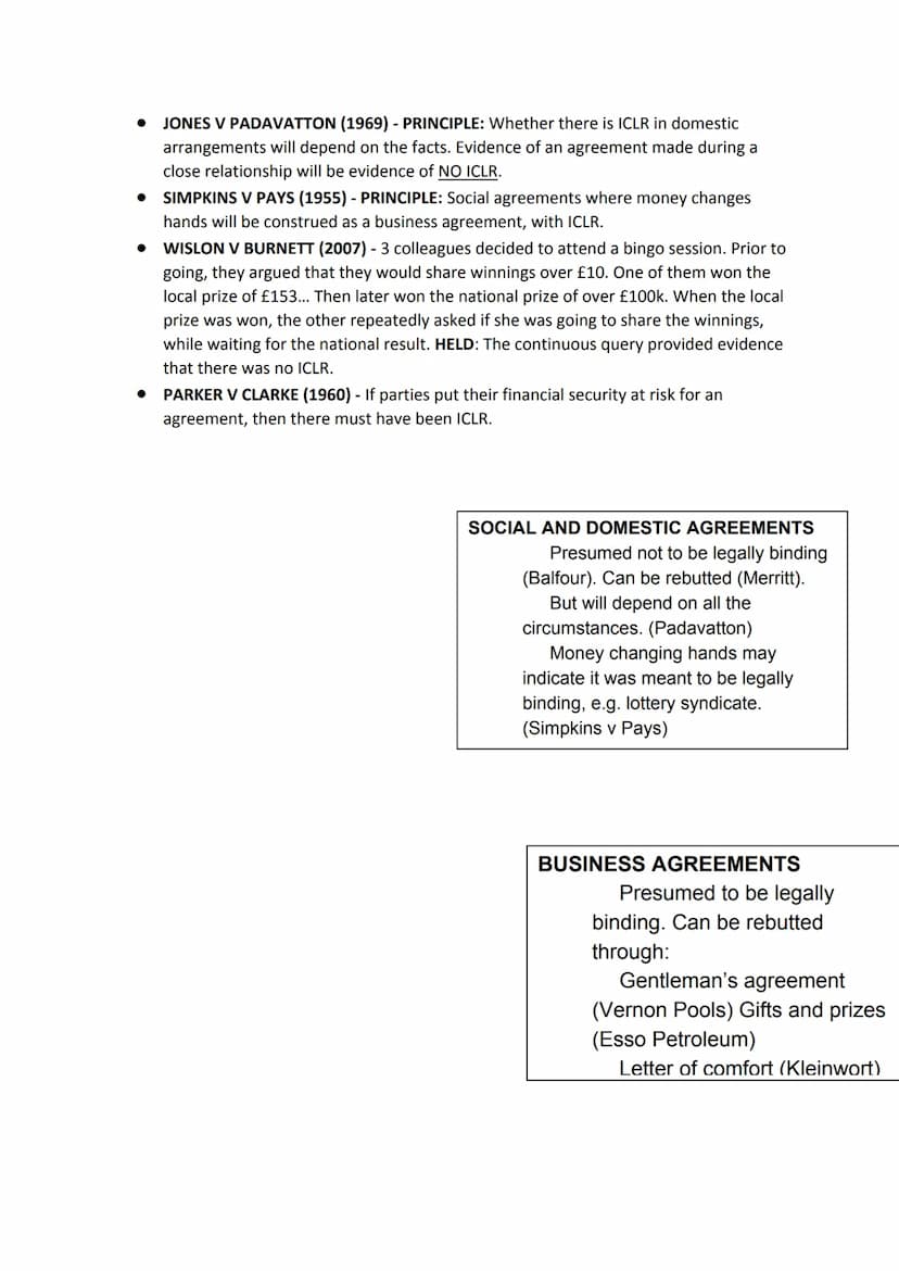 Contract Law
Formation of a contract:
• Offer and Acceptance
. Consideration
• Privity
• Intention to create legal relations
Terms of a cont