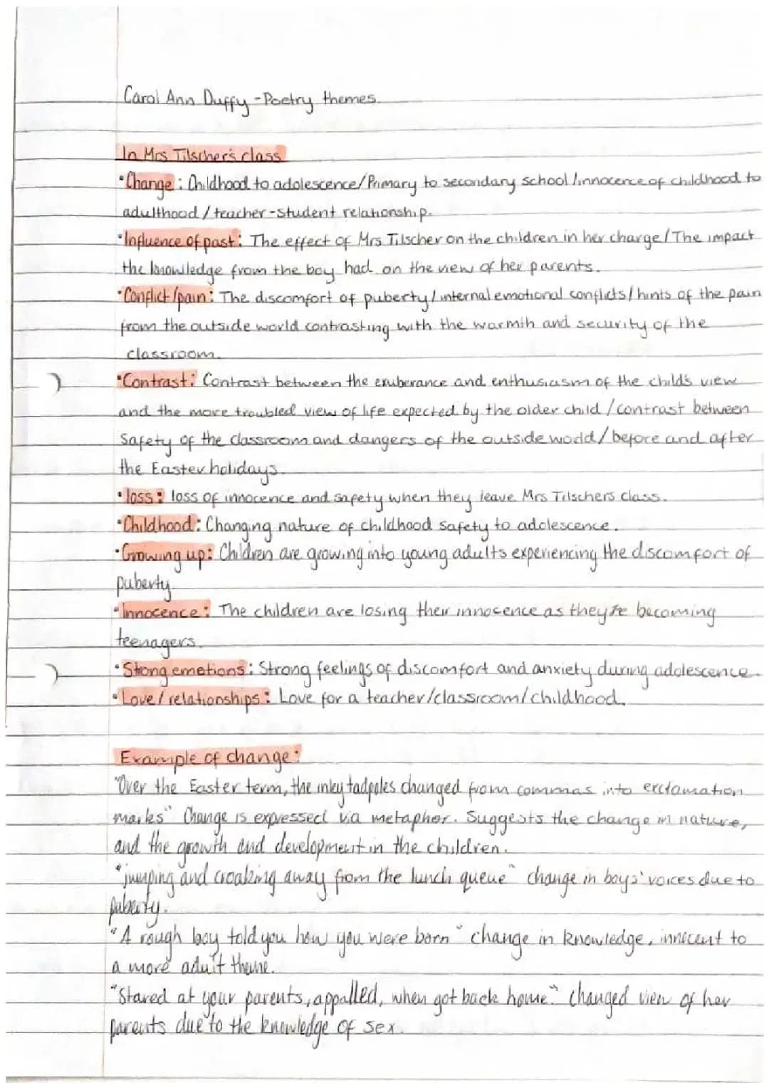 Growing Up in Carol Ann Duffy's Poems: From Kids to Teens