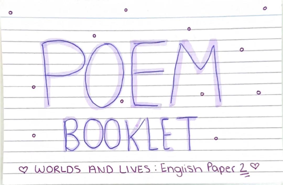 poems worlds and lives part 2