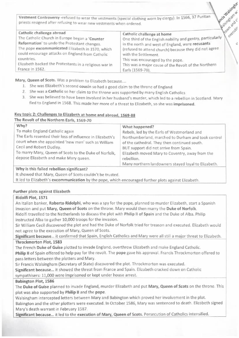 Early Elizabethan England, 1558-88
REVISION SHEET
Key topic 1: Queen, government and religion, 1558-69
Society
Hierarchy in countryside
1. N