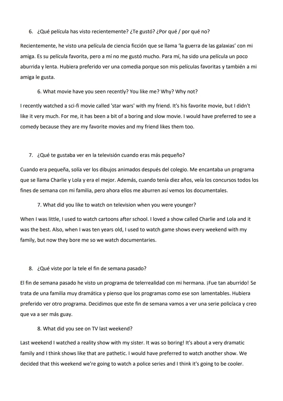 Identity and Culture - GCSE Spanish Theme 1 Conversation Question Answers
1. ¿Cuál es tu celebración favorita del año? ¿Por qué?
Mi celebrac