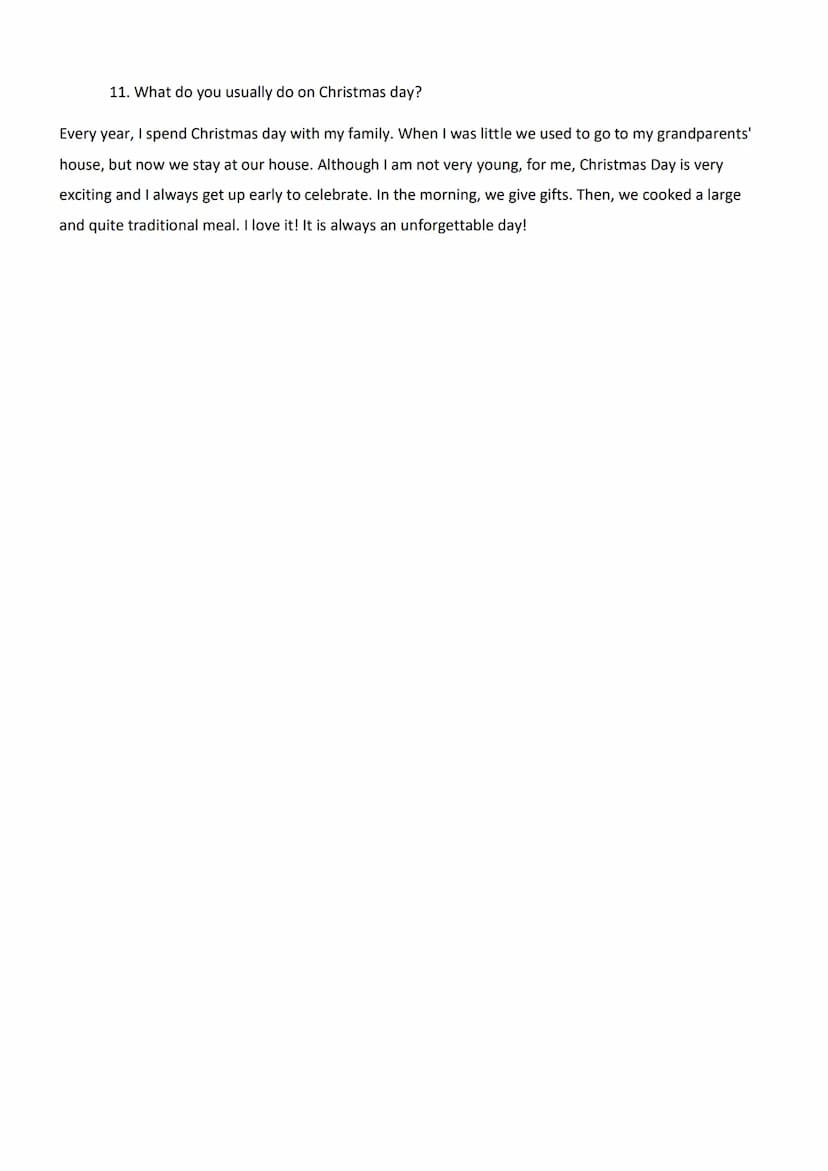Identity and Culture - GCSE Spanish Theme 1 Conversation Question Answers
1. ¿Cuál es tu celebración favorita del año? ¿Por qué?
Mi celebrac