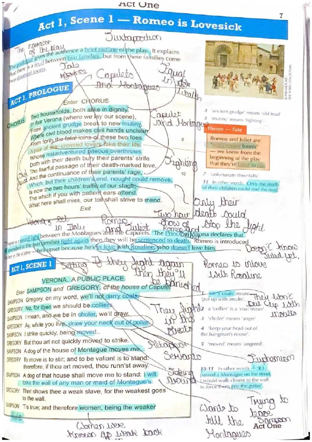 Romeo and Juliet Act 1 Scene 1 Detailed Analysis and Summary for Kids