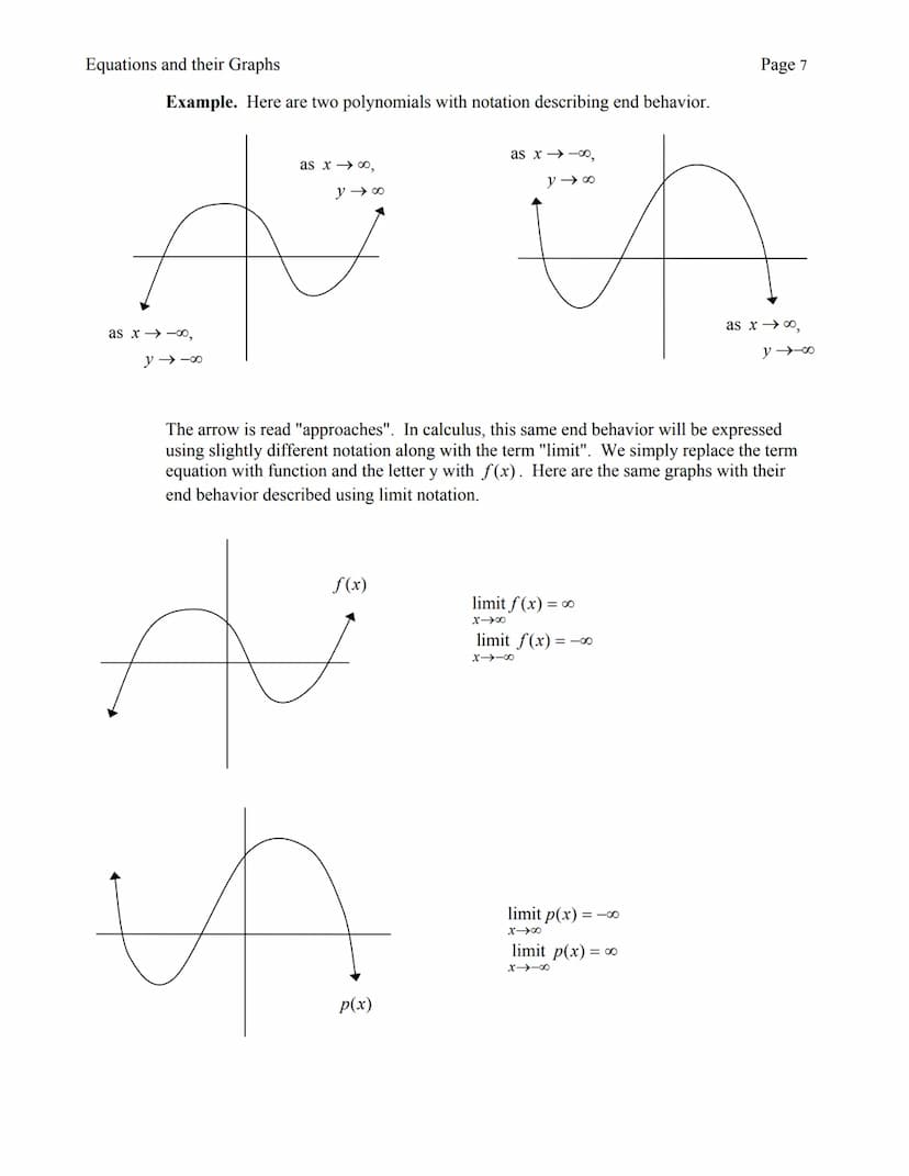 I. LINEAR EQUATIONS
A. GRAPHS
Any equation with first powers of x and/or y is referred to as a linear equation. When
graphed, all ordered (x
