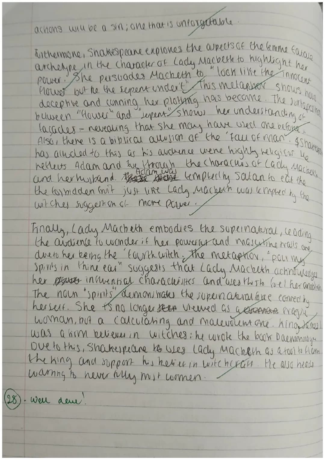 Authenthian
How does Shakespeare present Lady Macbeth as a powerful and
masculine woman?
In Shakespeare's allegorical play, Lady Macbeth is 