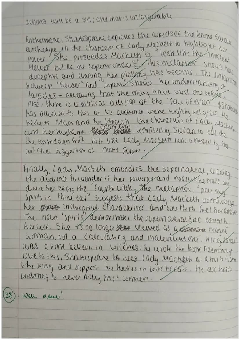 Authenthian
How does Shakespeare present Lady Macbeth as a powerful and
masculine woman?
In Shakespeare's allegorical play, Lady Macbeth is 