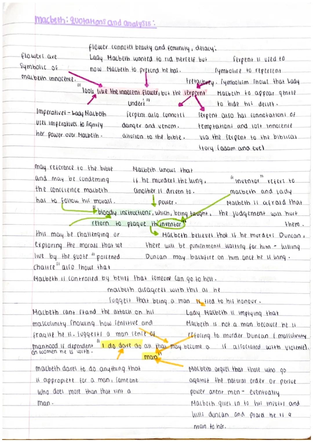 Macbeth: quotations and analysis
hyperbolical language
emphalifel the depth of
macbelhi quilt, even God
Couldn't fave
him.
there is enough b