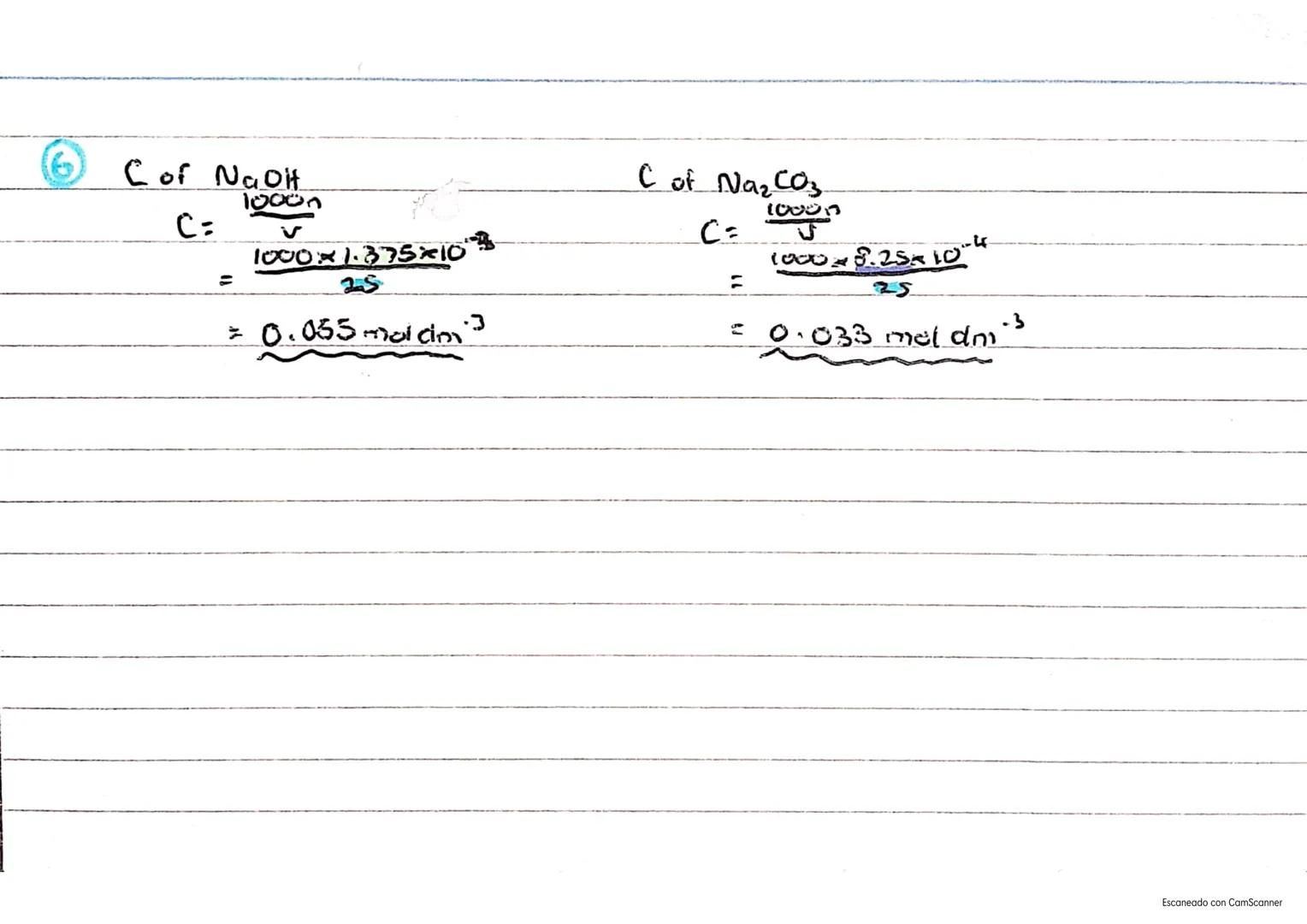 Titrations

25am³ of unknown Solution reacts with 20cm³ of 0.5mol dm³
of known solution. What is concentration of unknown?

|       | Known 