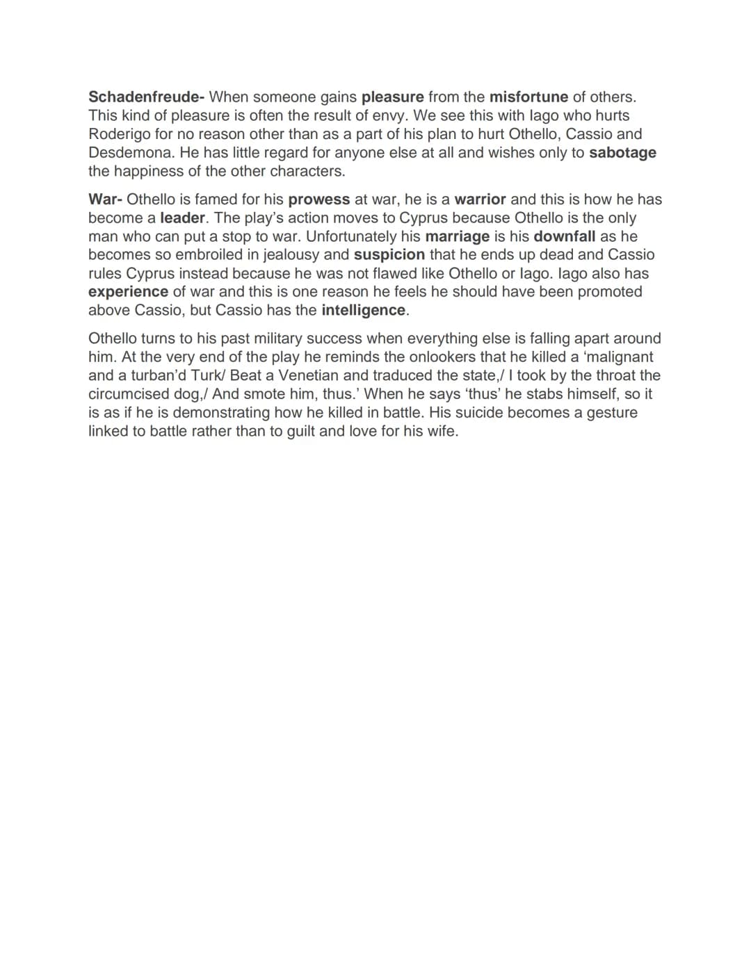 <h2 id="natureinothelloanalysis">Nature in Othello Analysis</h2>
<p>In the play "Othello," the characters frequently refer to themselves and