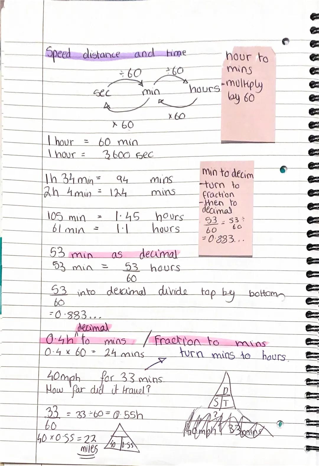 Speed distance and time.
= 60
+60
I hour
I hour =
sec
105 min
61 min
Th 34 min =
2h 4 min
53 min
53 min
94
= 124
x60
60 min
3600 бес
53
60
=