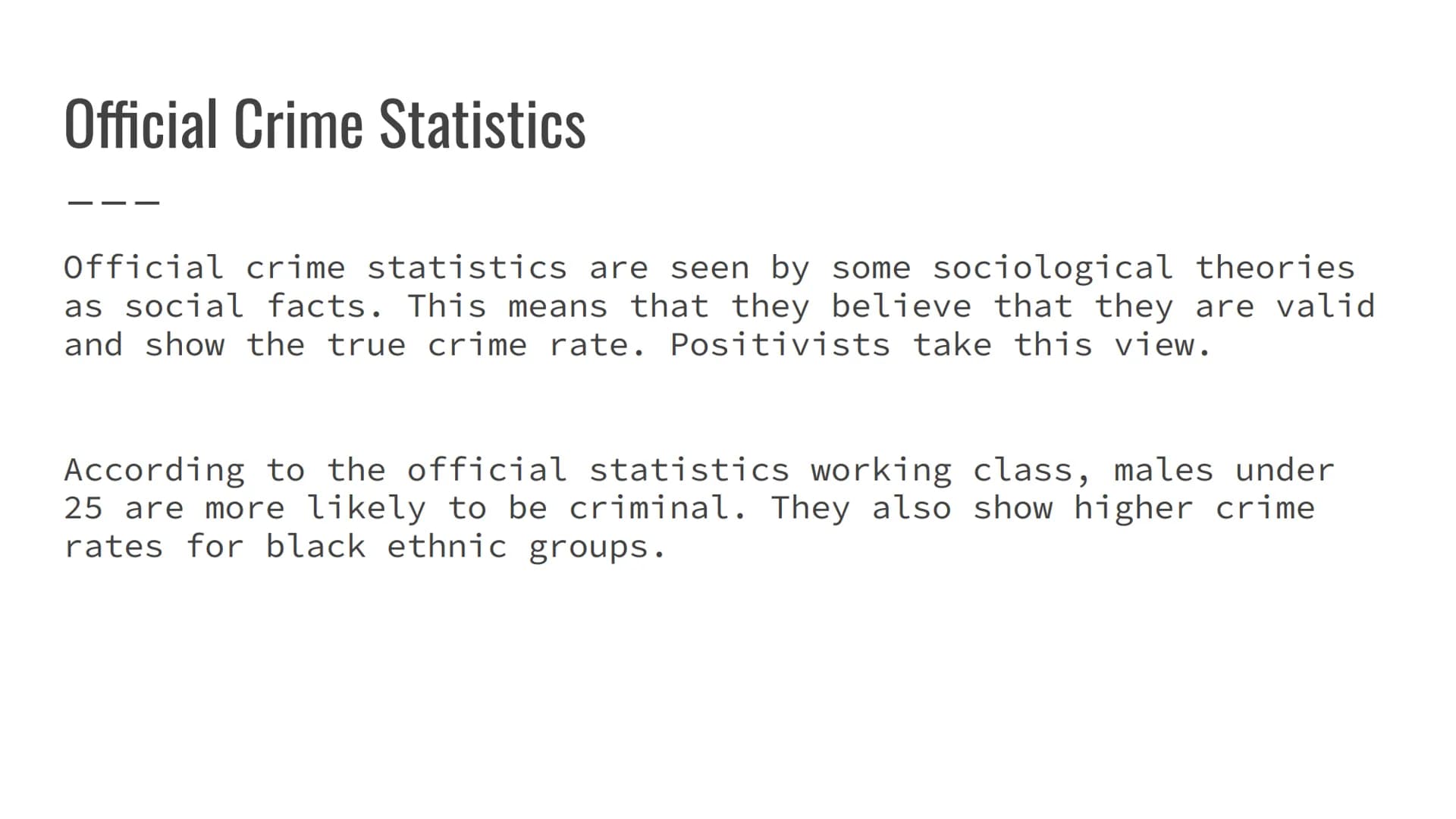 AQA Sociology:Crime and
Deviance
Introduction Crime and Deviance
Crime is behaviour that breaks the written laws of a
society.
Deviance is b