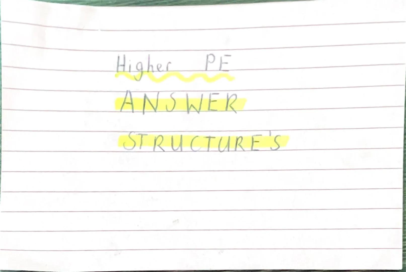 Higher PE
ANSWER
STRUCTURE'S EVALUATE

• One benifet / limation
• For example
• This was effective/ineffective
NOTE~
In past tense
Benifet a