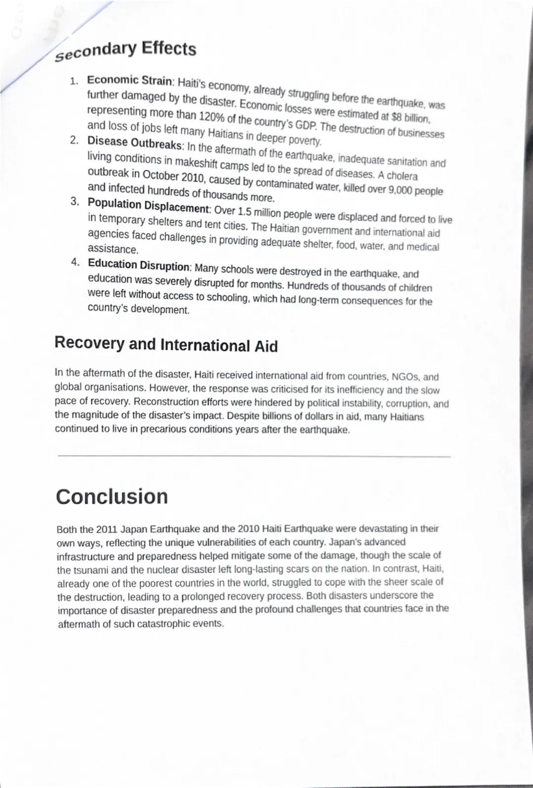The 2011 Japan Earthquake
Geographical Context
Japan is an island nation located in East Asia, bordered by the Pacific Ocean, the Sea of
Jap