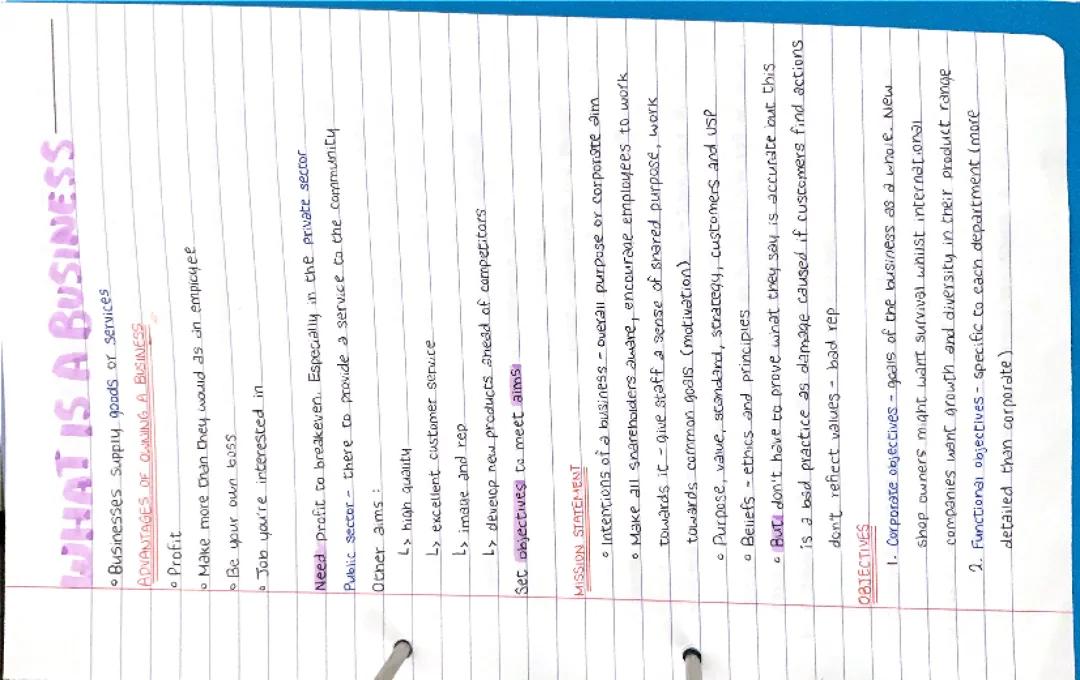 Unit 1 - What is a Business?