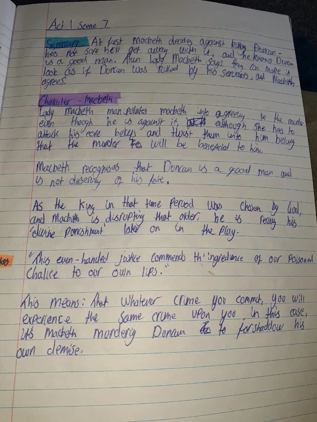 Act 1 Scene 7 summary