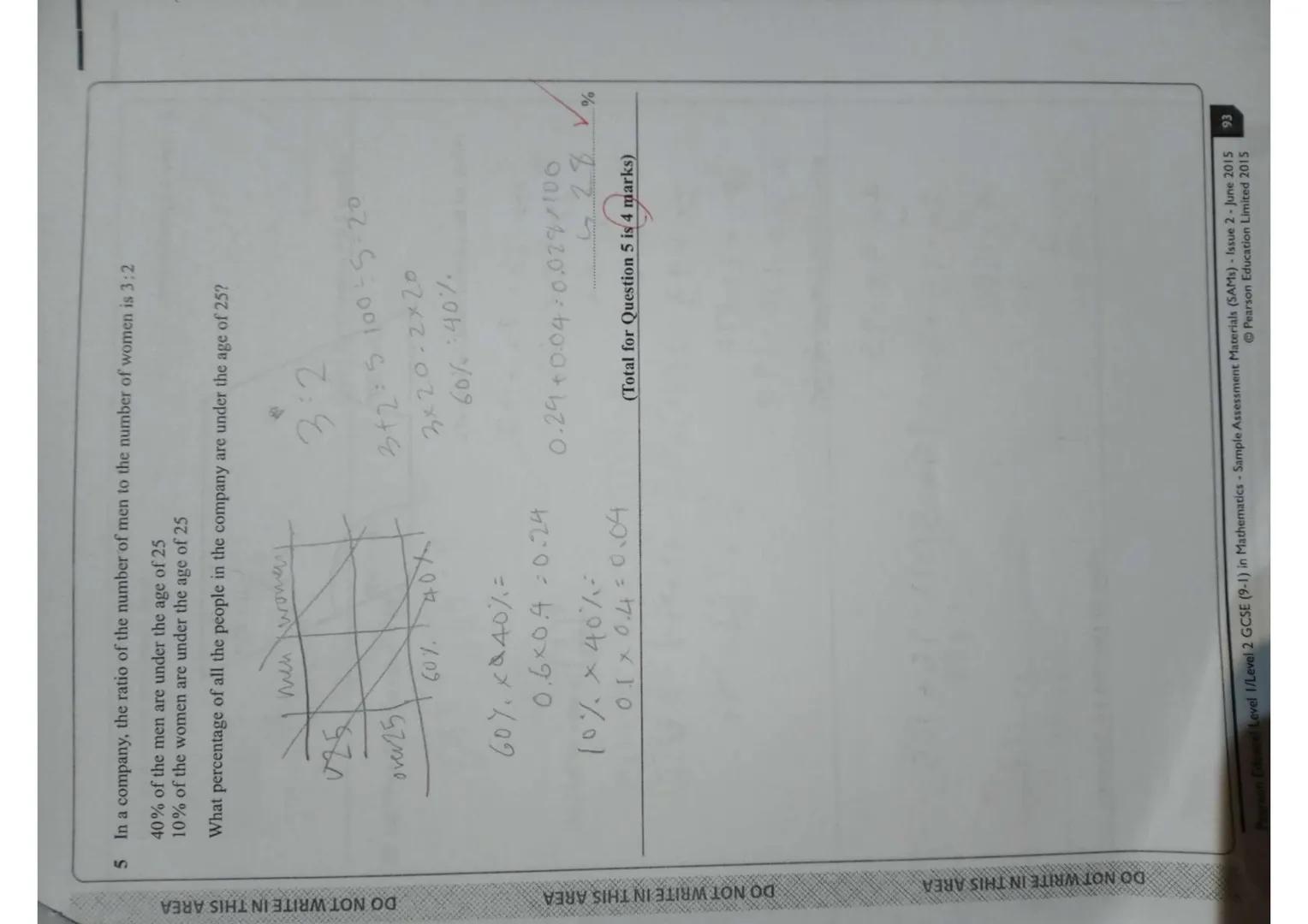 Write your name here
Surname
Pearson Edexcel
Level 1/Level 2 GCSE (9 -1)
Mathematics
Paper 1 (Non-Calculator)
Sample Assessment Materials - 