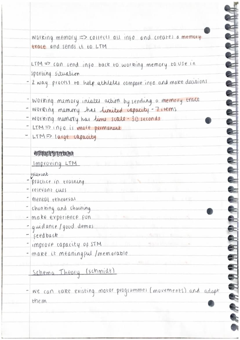 Memory System
Baddeley and Hitch
Phonological
loop
(audio /sound)
central
Executive
Episodic
Buffer
(visual)
control centre
Visuospatial
ske