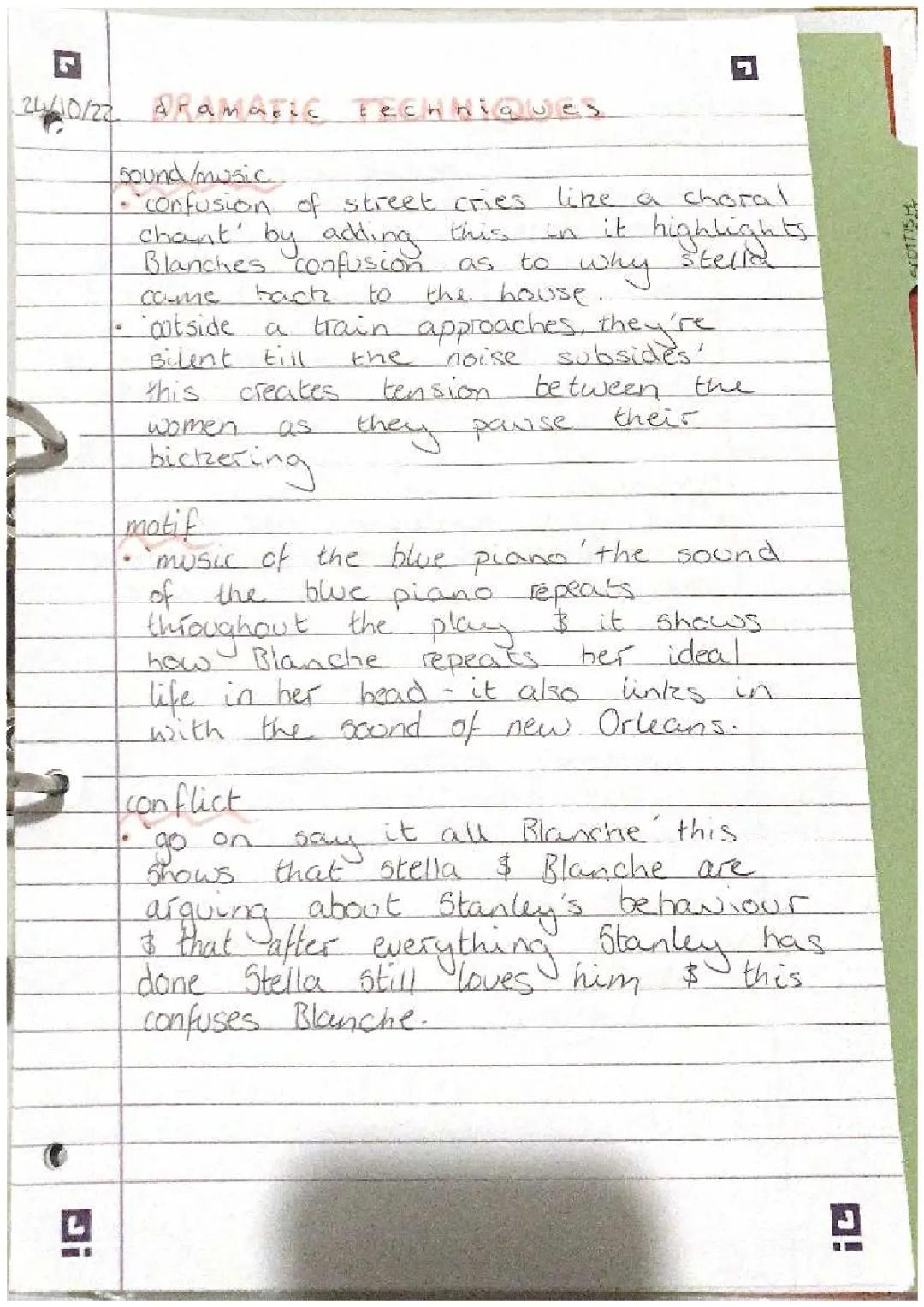 Higher English Dramatic Techniques