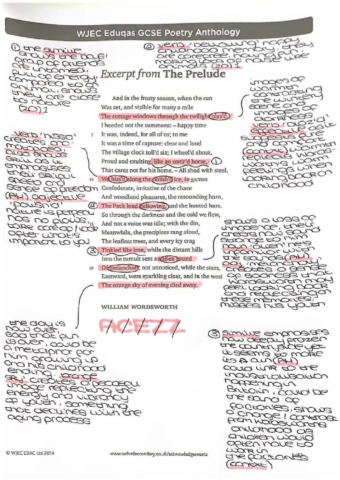 Fun Study Notes on The Prelude and Nostalgia in WJEC Eduqas Poetry