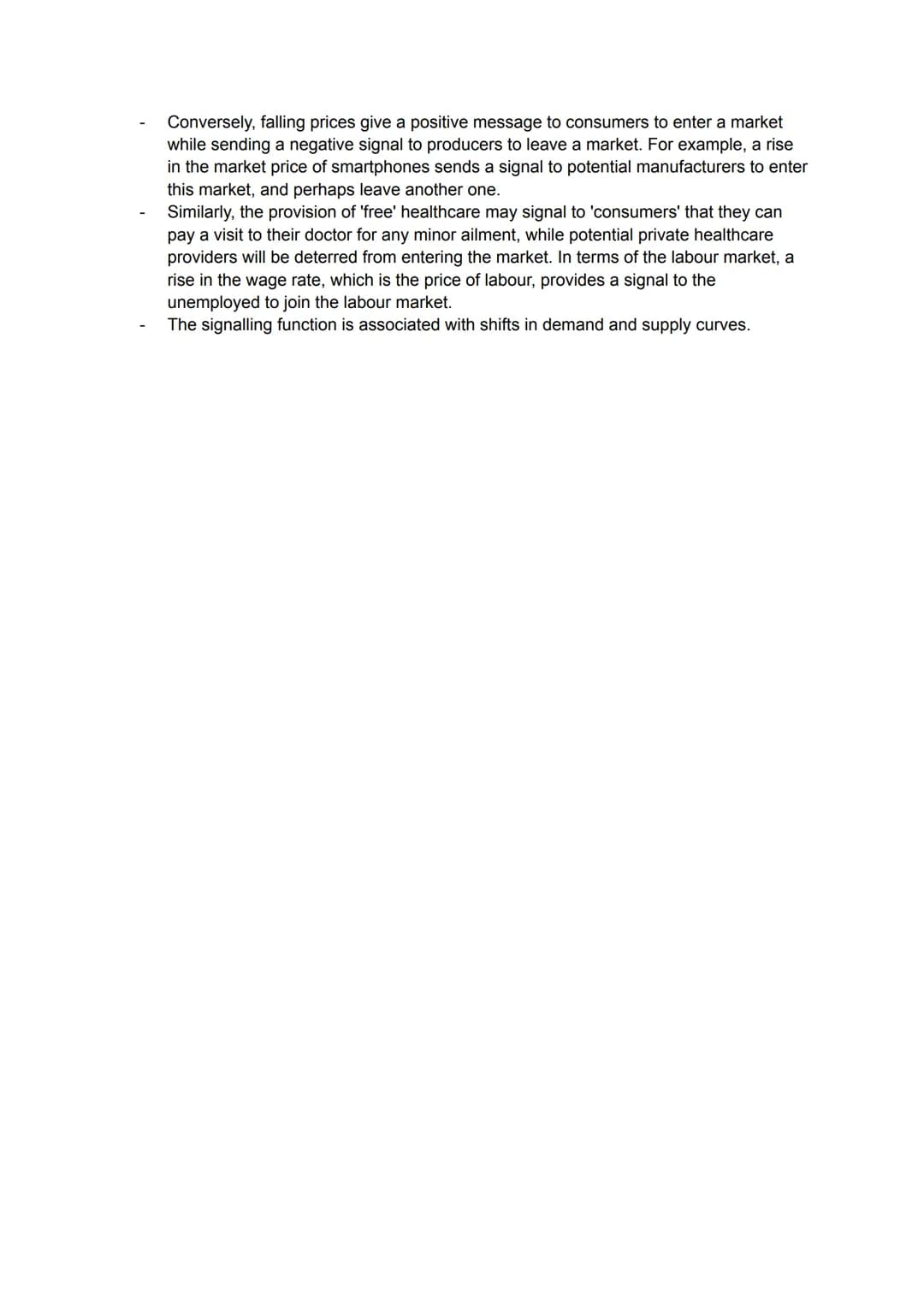 15/10/21
Economics lesson 8 - The determination of equilibrium market
prices
Determination of equilibrium price and quantity in a market:
Ma