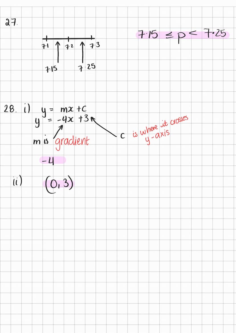 Edexcel Maths Paper 1F Answers
By: Simran
highlighted in pink are final answers
1. 3/10 = 0.3 X 100 = 30%
2.
3.
-10,-7,-2,0, 1,8
9 ÷ 100 = 0