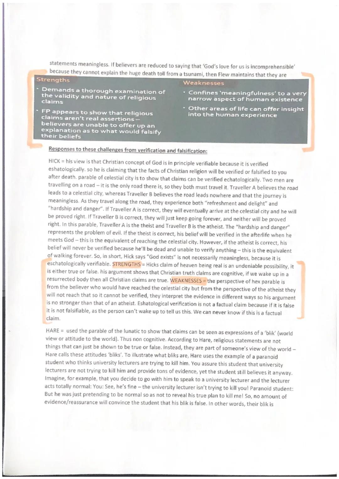 # RELIGIOUS LANGUAGE:

Cognitive or Non-cognitive:

Cognitive language conveys factual information (it is also known as synthetic), a noncog