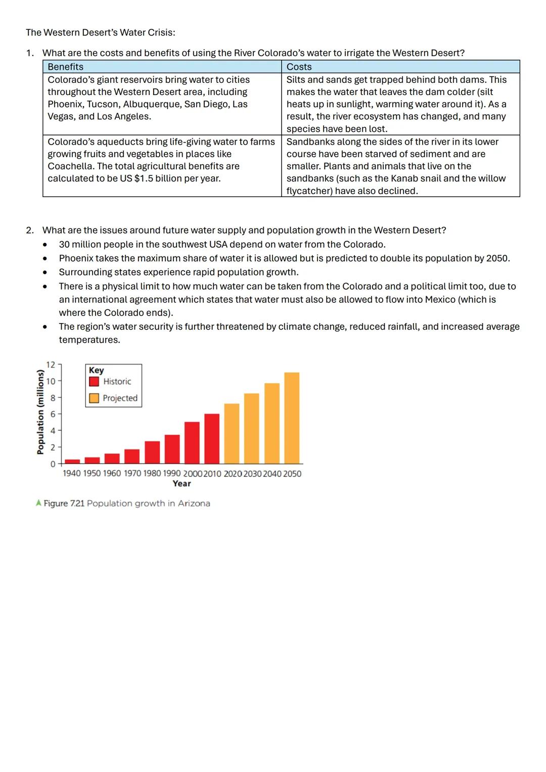 The Living World - Hot Deserts:

Hot Desert Environments:

1.  What are the physical characteristics of a desert climate?

*   Large areas o