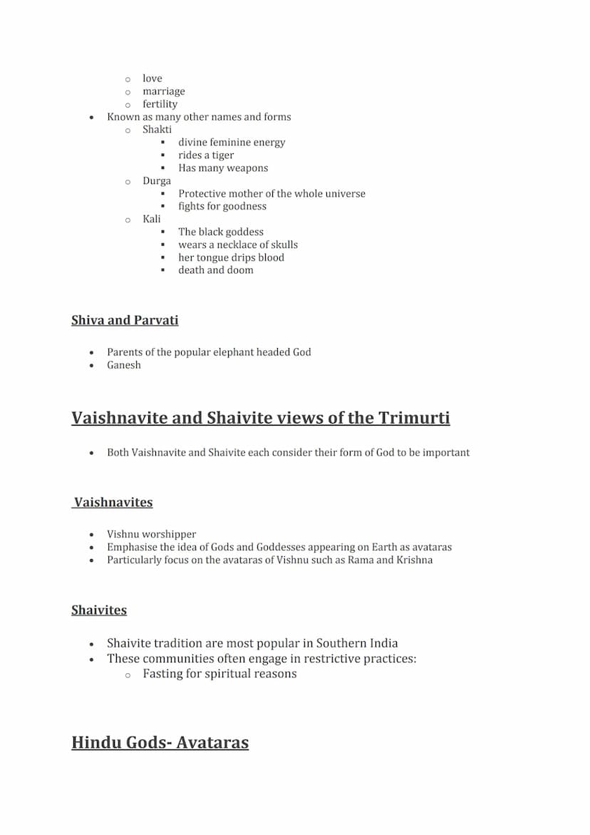 Practices
Hindu forms of worship
●
Four most important concepts
Worship is a significant part of daily life
Worship expresses devotion and l