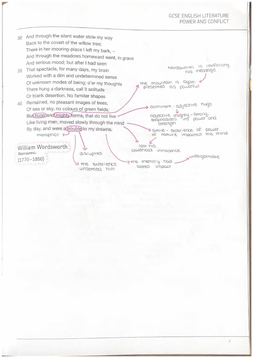 Style of Epic poem narrative Structure
1
Extract from, The Prelude
5
One summer evening (led by her) I found
A little boat tied to a willow 