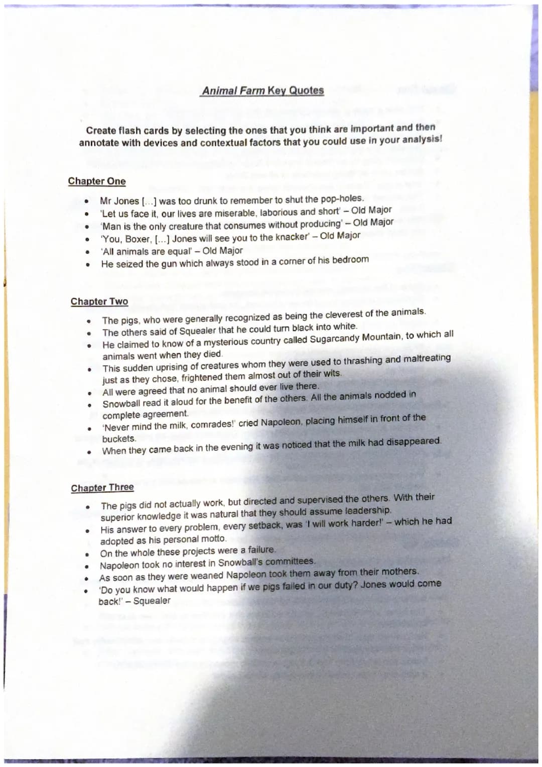 <h2 id="animalfarmkeyquotesandanalysis">Animal Farm Key Quotes and Analysis</h2>
<p>In the first two chapters of "Animal Farm," key quotes a