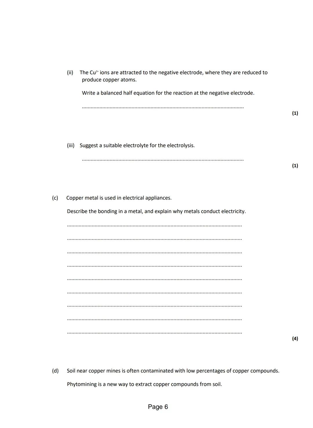 Q1.This question is about different substances and their structures.
(a) Draw one line from each statement to the diagram which shows the st