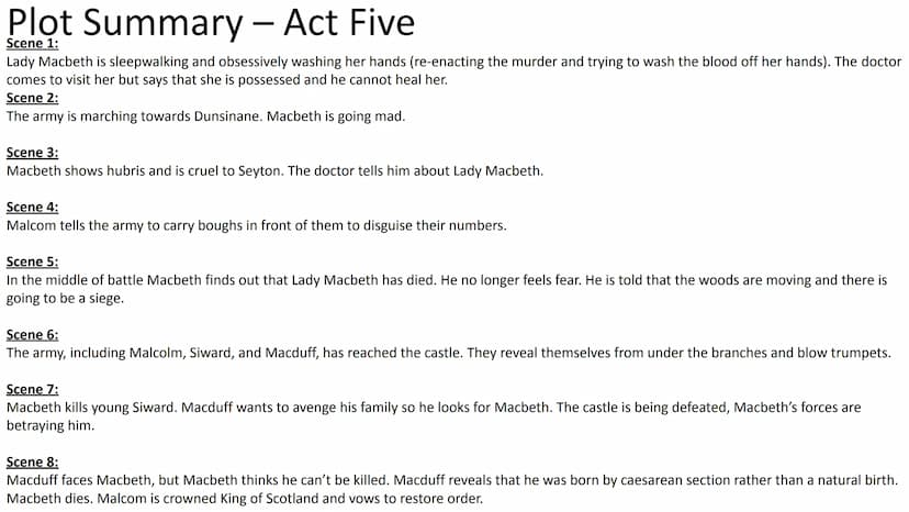 
<h3 id="scene1">Scene 1:</h3>
<p>The play opens with a meeting of three witches, who arrange to meet Macbeth. This is the first mention of 