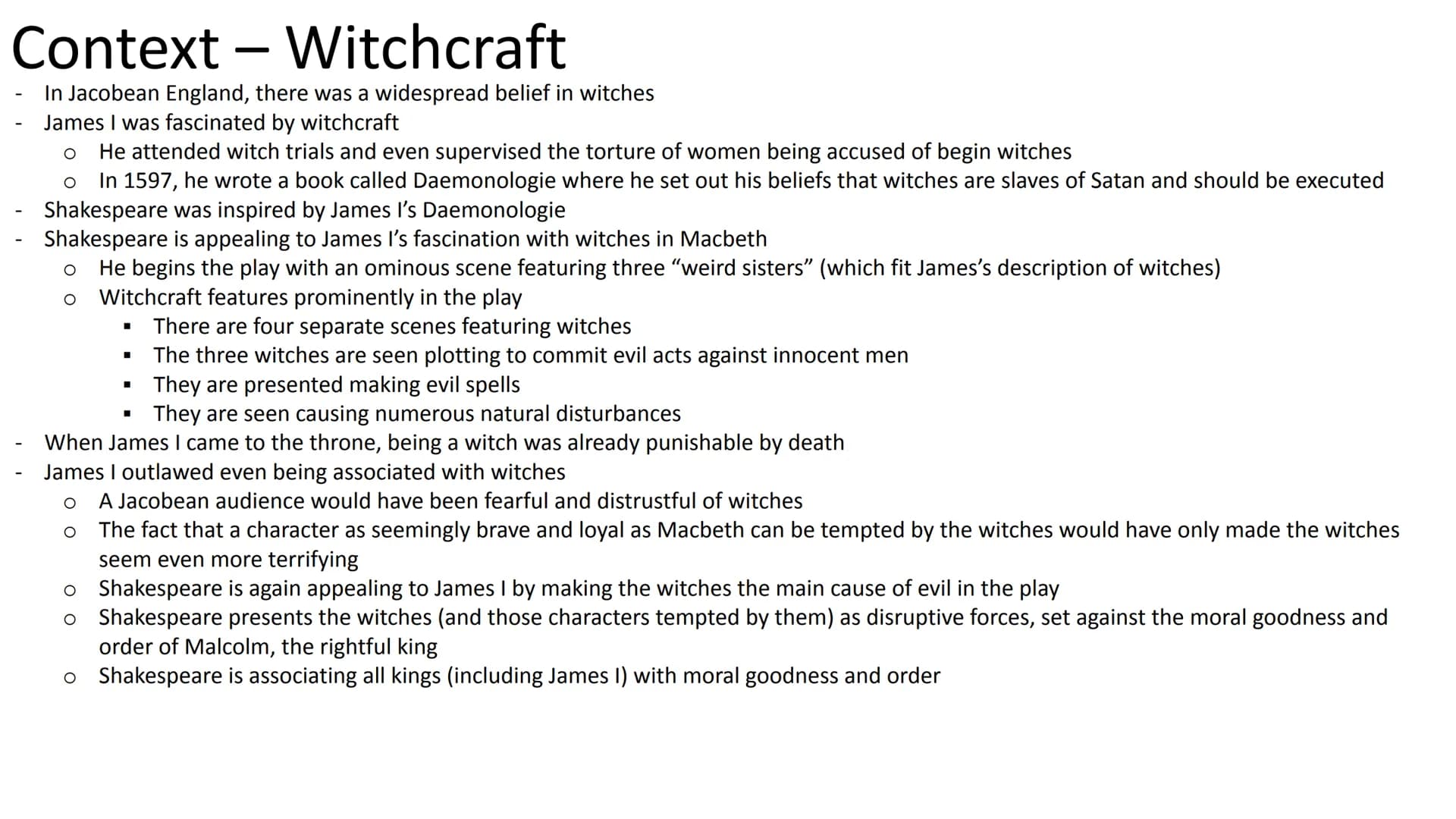 
<h3 id="scene1">Scene 1:</h3>
<p>The play opens with a meeting of three witches, who arrange to meet Macbeth. This is the first mention of 