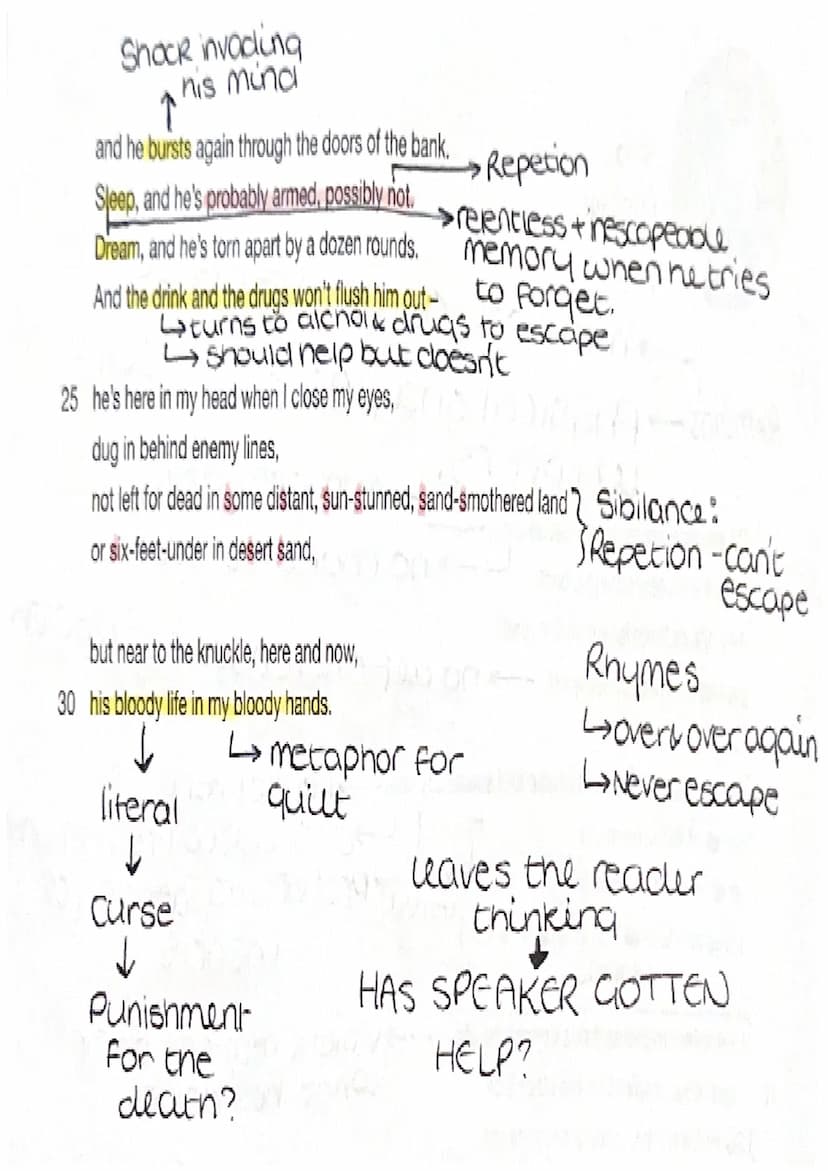 1
Simon
Armitage
(b. 1963)
Remains
On another occasion, we get sent out-
to tackle looters raiding a bank.
And one of them legs it up the ro