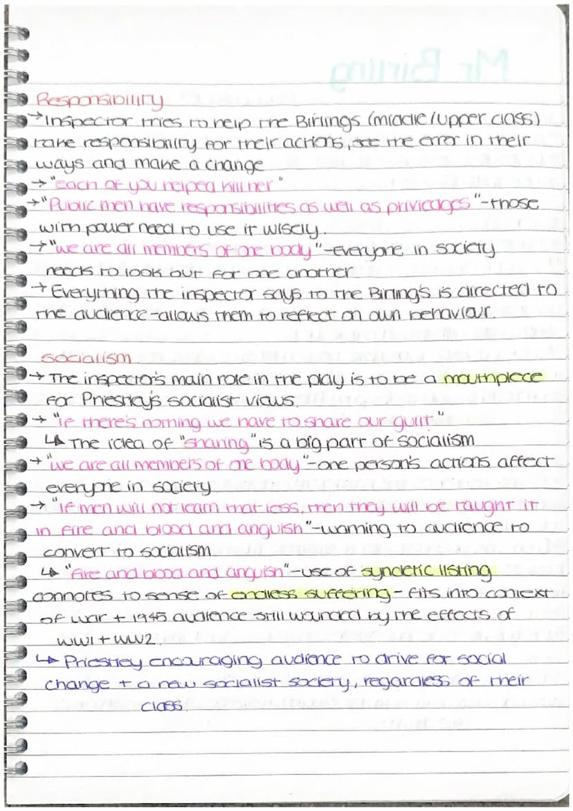 Inspector Goole
(essay plan for inspector).
intro
*Symbol of the working class I those who are left voiceless,
due to capitalism.
→ Presents