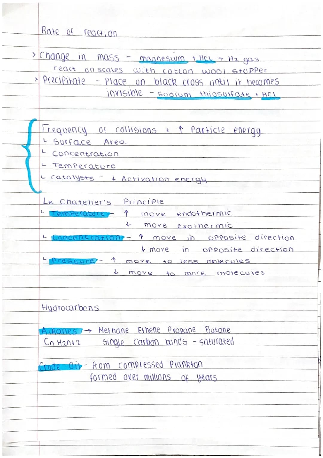 Chemistry Paper 2 Notes