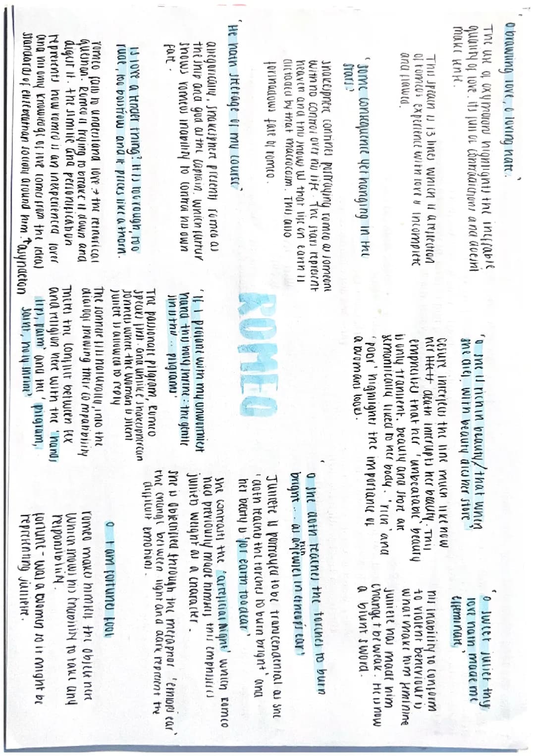 romeo and juliet revision 