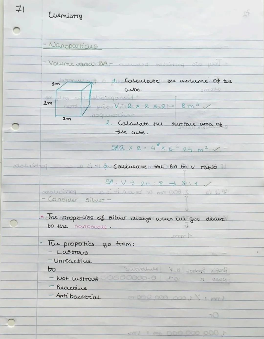 71
C
Elemistry
-
Nanoparticles
•Volime Rad SA-
2m
www afta soe Calculate the nolume of the
cube.
2m
fbidragandy
Dom pricu V = 2 x 2 X 21²
pe