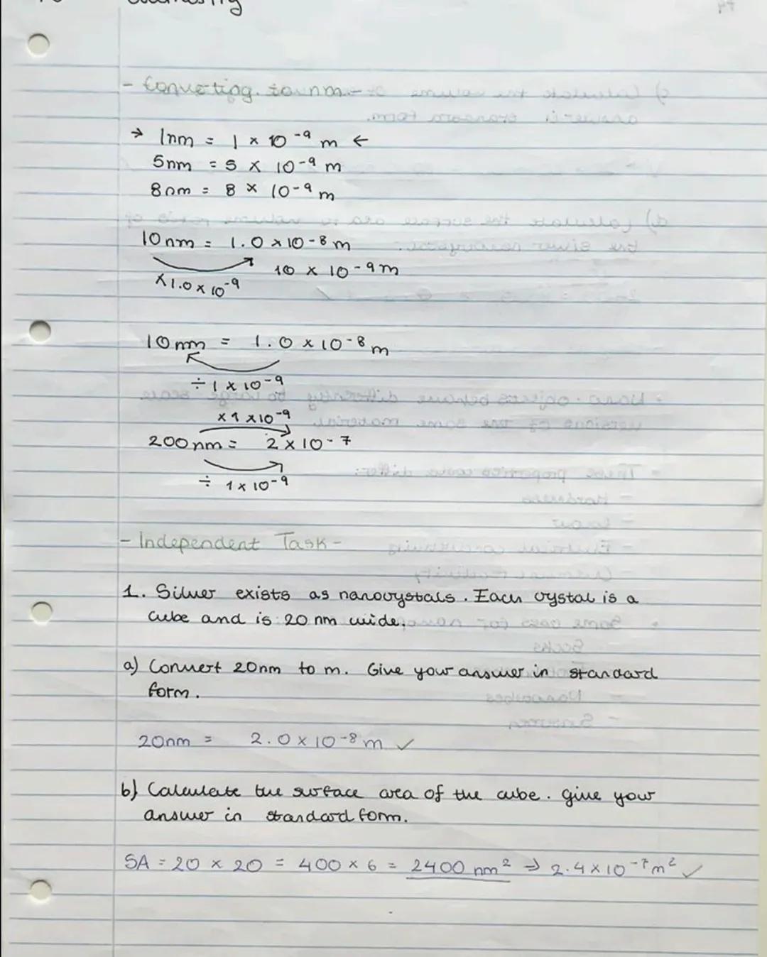 71
C
Elemistry
-
Nanoparticles
•Volime Rad SA-
2m
www afta soe Calculate the nolume of the
cube.
2m
fbidragandy
Dom pricu V = 2 x 2 X 21²
pe