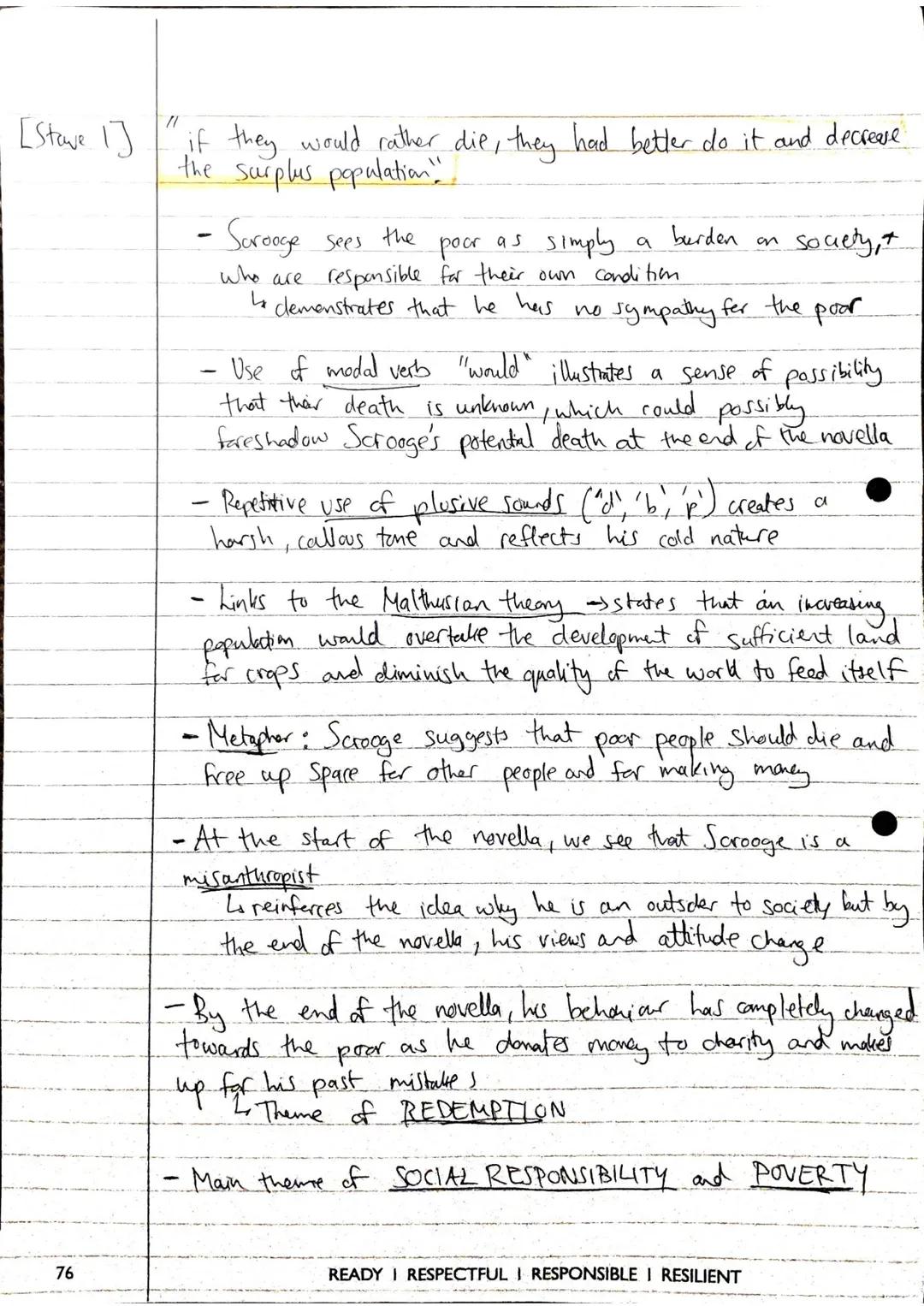 •[Stave [] •
This
Shows that
Scrooge has
no emotional
warmth or positive
emotions for
Bub
Keep
"The door of Scrange's counting - house was o