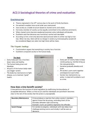 Know AC2.3 Sociological Theories of Crime- Functionalism  thumbnail