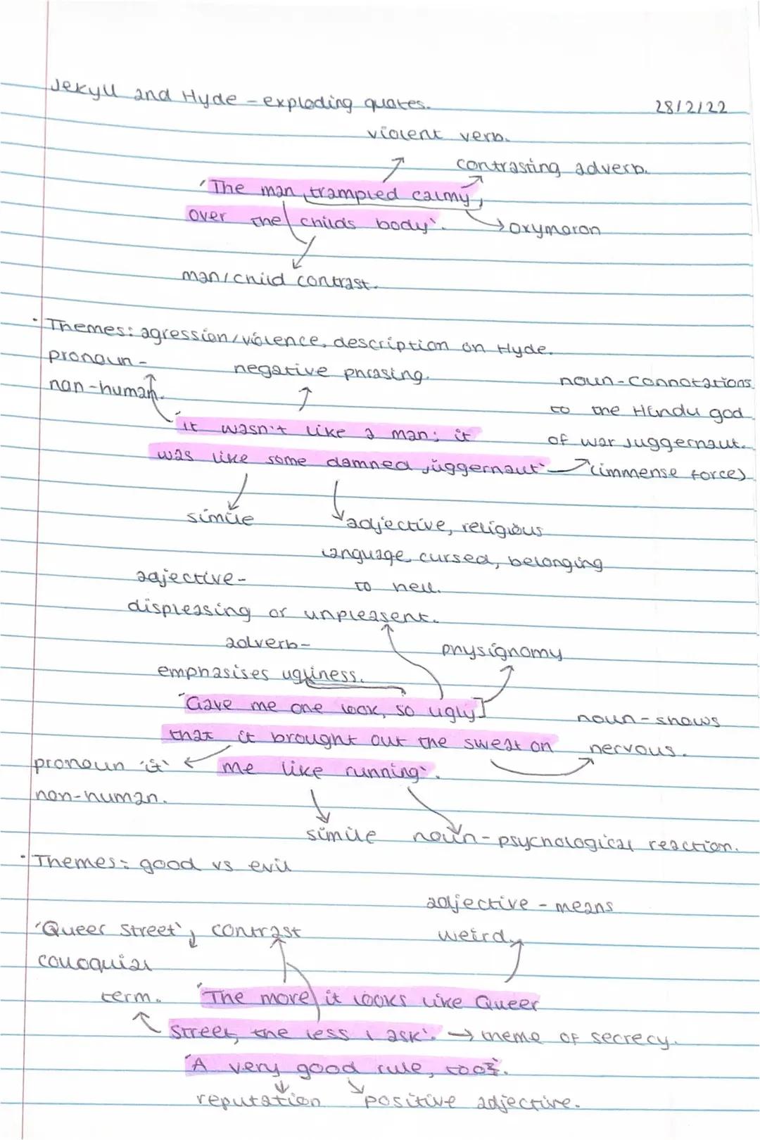 Jekyll + Hyde quotes - English literature 