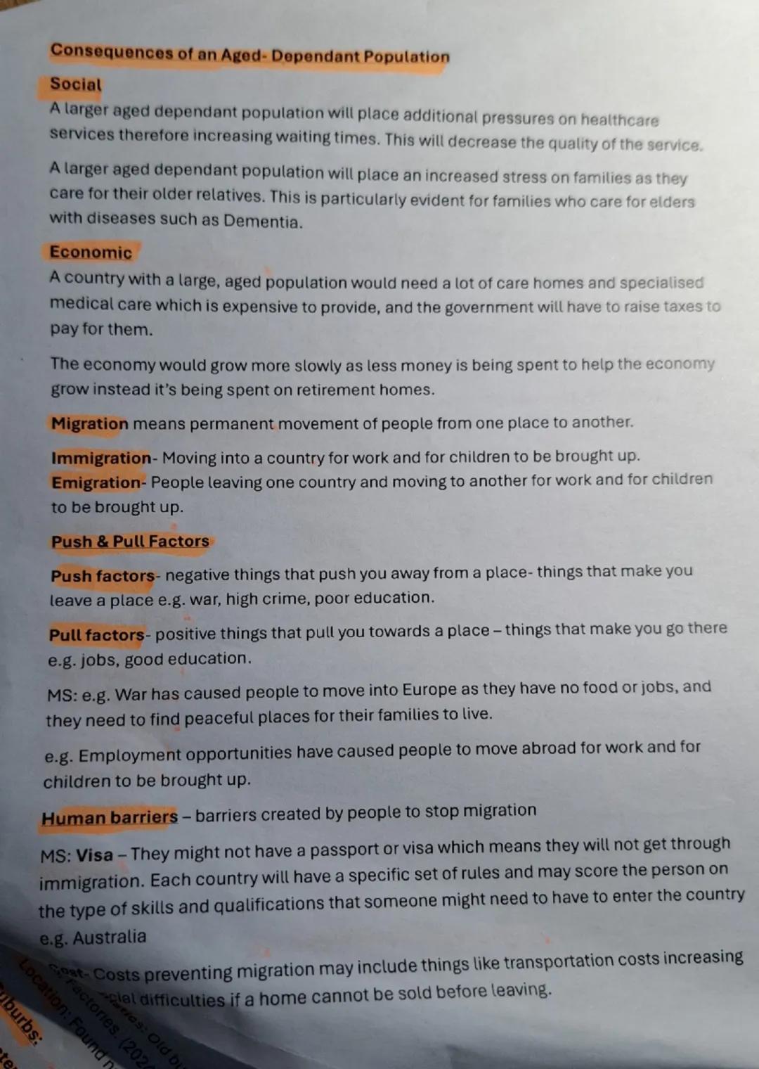 Geography Unit 2 Revision Notes

Theme A:

Key Terms:
Demographers - People who study population.
Crude Birth rate - Total number of live bi