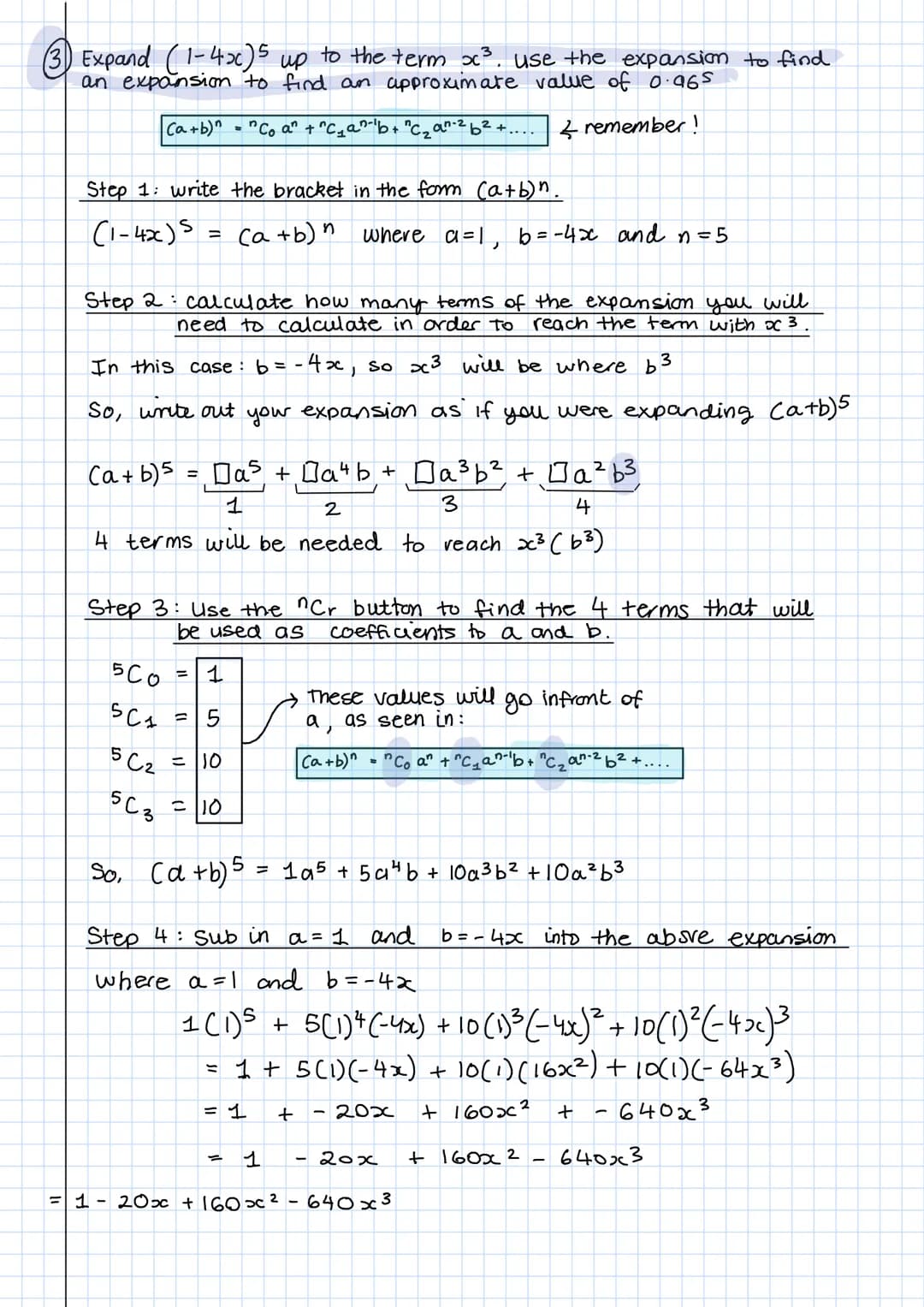 <h2 id="binomialexpansionexamplesandpracticequestionspdf">Binomial Expansion Examples and Practice Questions PDF</h2>
<p>(5) Find the full e