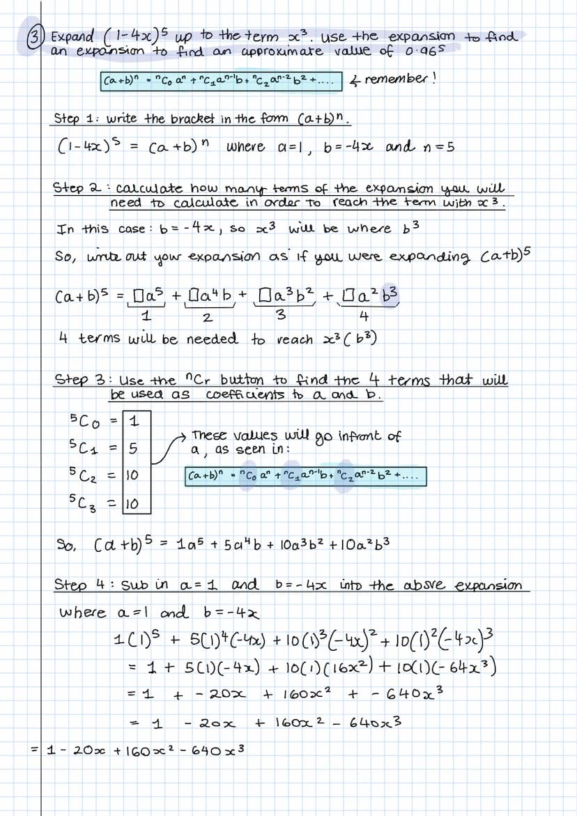 <h2 id="binomialexpansionexamplesandpracticequestionspdf">Binomial Expansion Examples and Practice Questions PDF</h2>
<p>(5) Find the full e